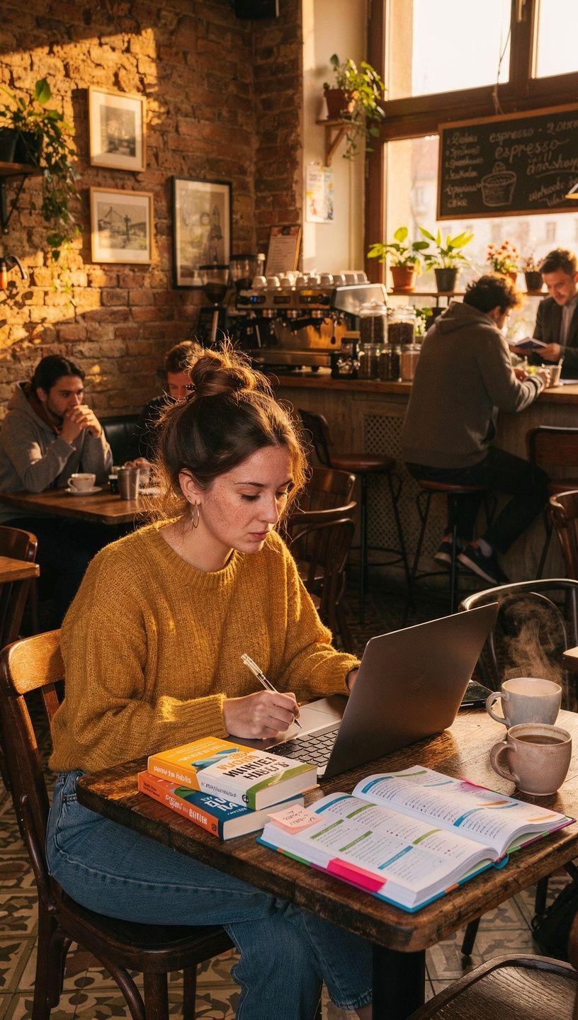 Ilustrace znázorňující plánování osobního rozpočtu s grafy a poznámkami pro efektivní budování spořících návyků.